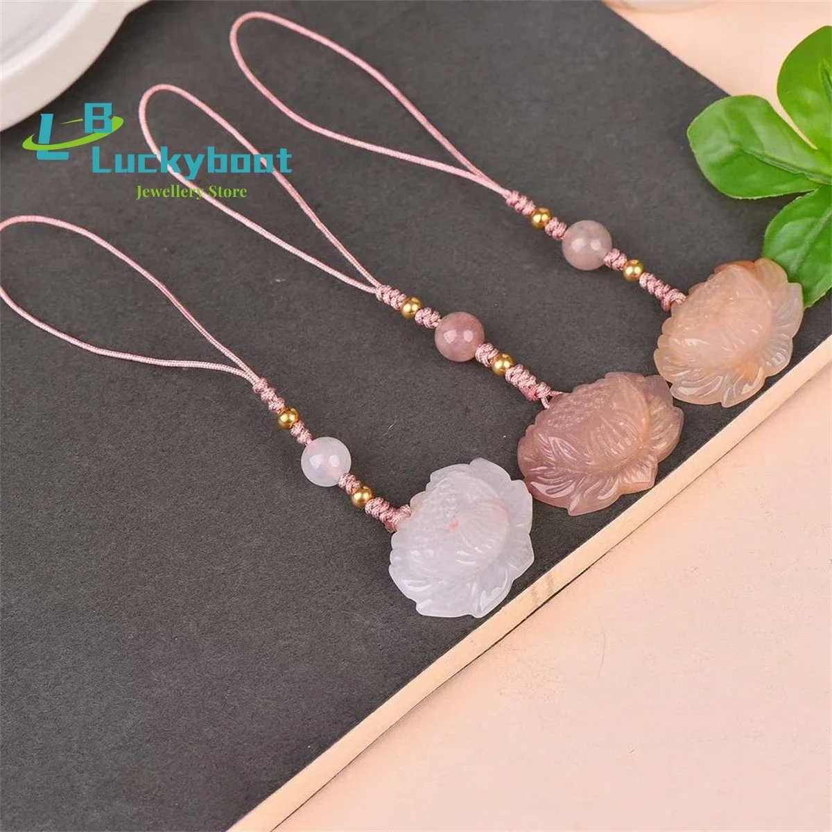 

Кулон ручной работы из натурального золота, шелка, нефрита, лотоса, простой и элегантный, персонализированный, модный, универсальный для мужчин и женщин