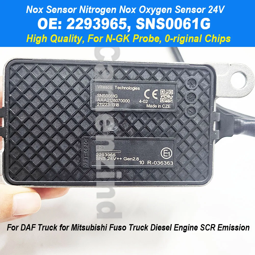 

High Quality 2293965 SNS0061G 24V Nitrogen Oxygen Nox Sensor For DAF Truck for Mitsubishi Fuso Truck Diesel Engine SCR Emission