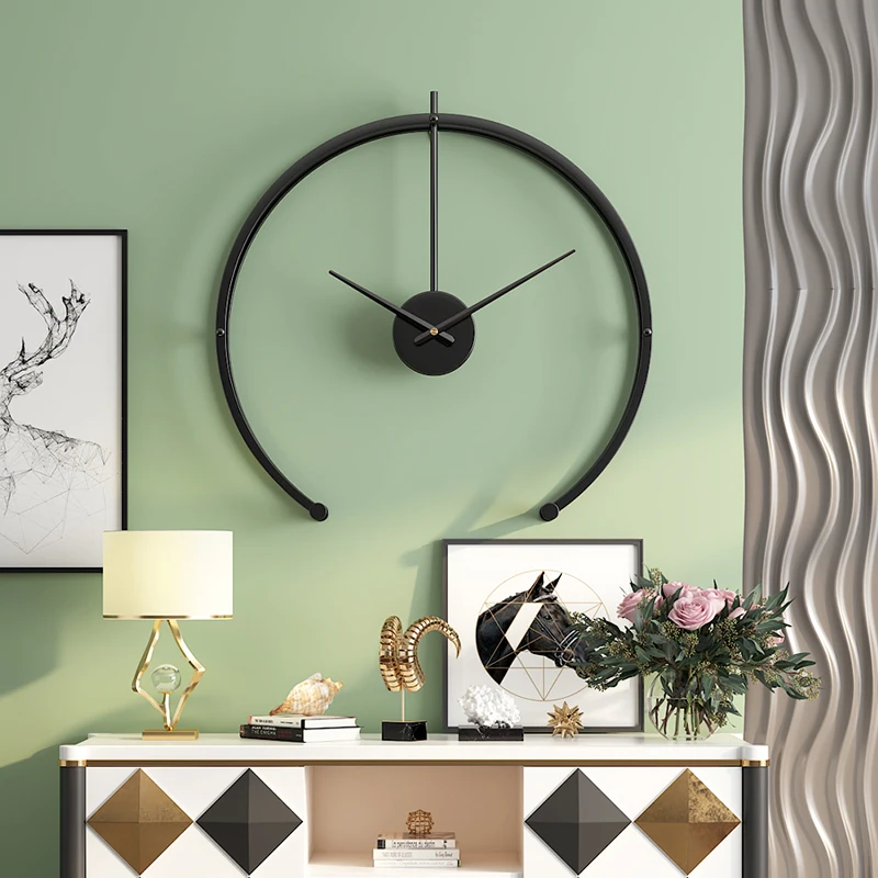 Nordic Round Wall Clocks Restaurant Luxury Digital Mechanism Large Wall Watch Wall Watch Creative Reloj Pared Room Decorations