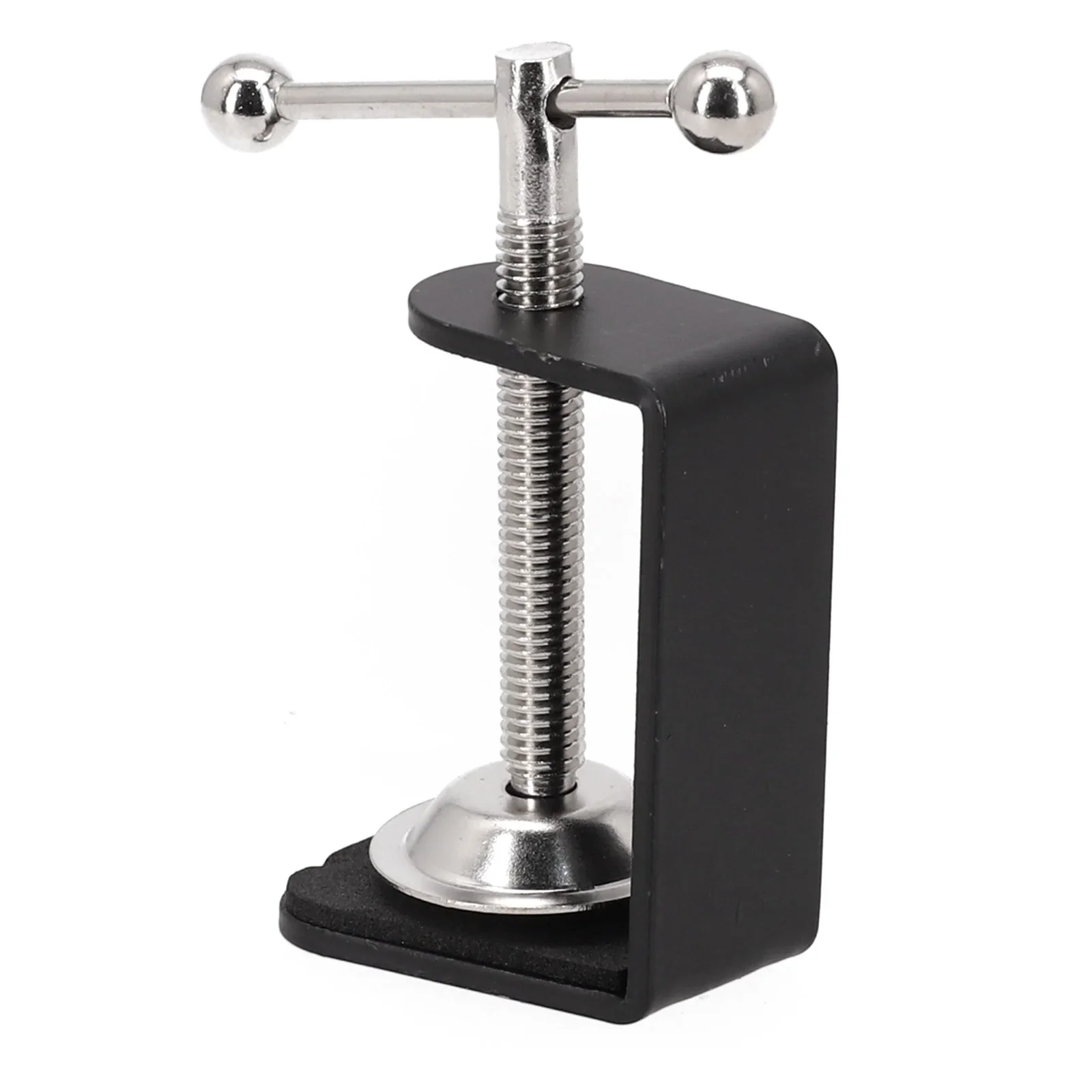 Table Mount Clamp Clamp Stable Metal Base Stainless Steel 5cm Height C-shaped Design Securely Mount Long-lasting