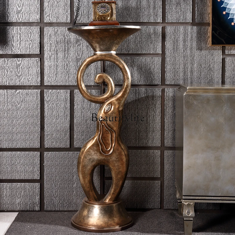 

European flower stand South East Asia light luxury feng shui ornament stand simple and creative flower table
