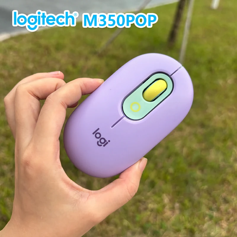 

Logitech M350 POP Bluetooth Mouse, Ultra-Slim Portable, Comfort Grip Multi-Device Compatible for Office Home Travel Daily Use