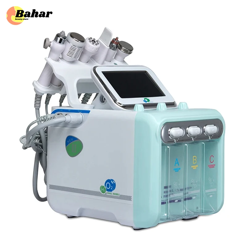 6 in 1 H2O2 Machine HydroFacial Water Dermabrasion Oxygen Jet Peel Aqua Peeling Skin Rejuvenation Anti-aging Beauty Equipment