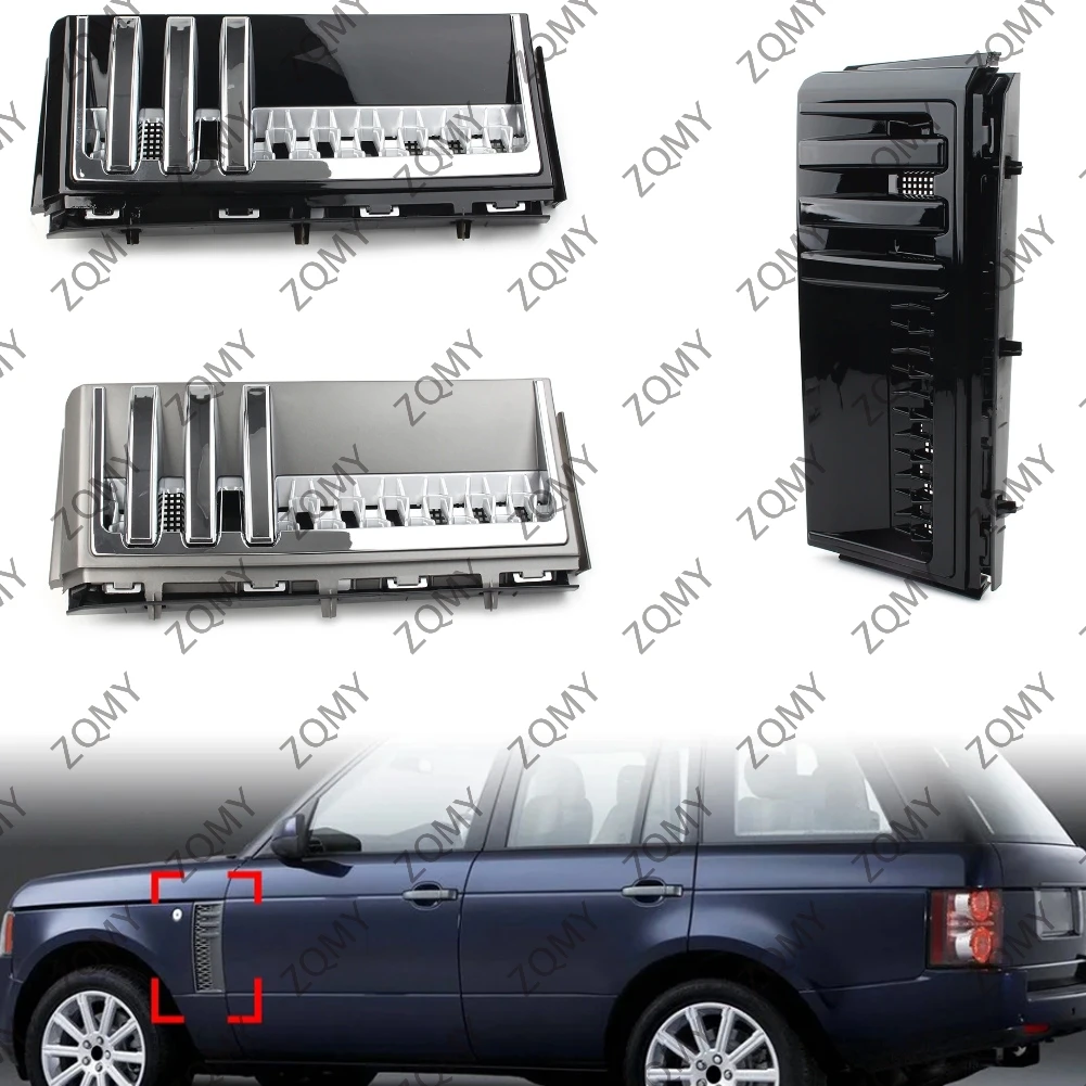 2pcs Car Side Fender Vent Grille For Land Rover Range Rover L322 2002 2003 2004 2005 2006 2007 2008 2009 2010 2011 2012