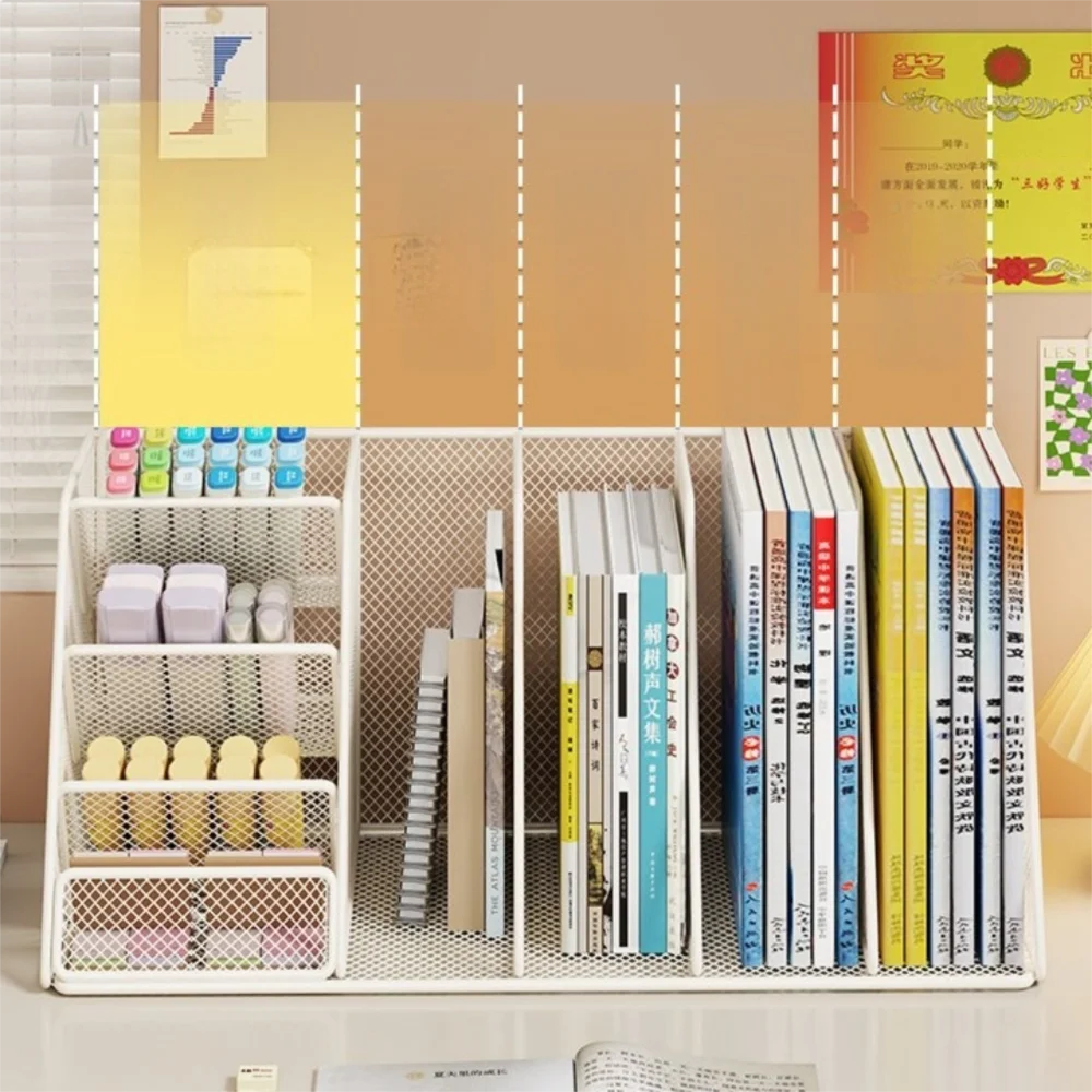 robusto-portadocumenti-in-metallo-a-3-4-ripiani-scaffale-da-scrivania-multiuso-salvaspazio-in-rete-di-ferro-per-casa