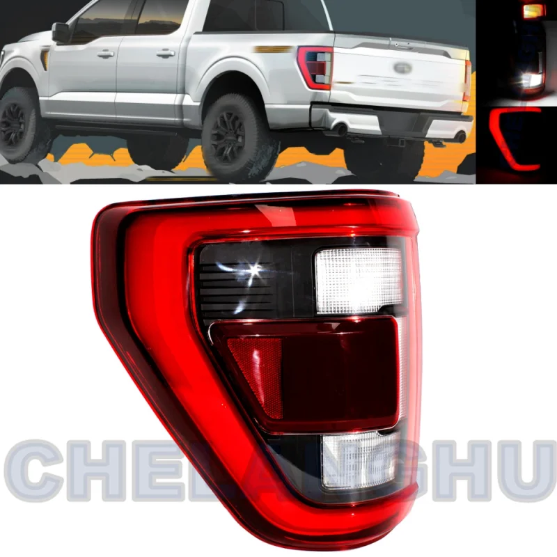 

LED Tail Light For Ford F150 2021 2022 2023 Left Side Rear Lamp With Led Bulbs car assecories NL3Z13405E