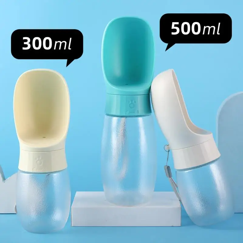 500ml Big Dog Water Bottle Portable Drinking Bowl For Small Medium Dogs Cat Travel Hiking Puppy Pet Water Dispenser Cup Labrodor