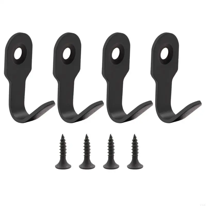 4pcs Phụ kiện móc thép không gỉ động cho phòng tắm hoặc nhà bếp Y4QC