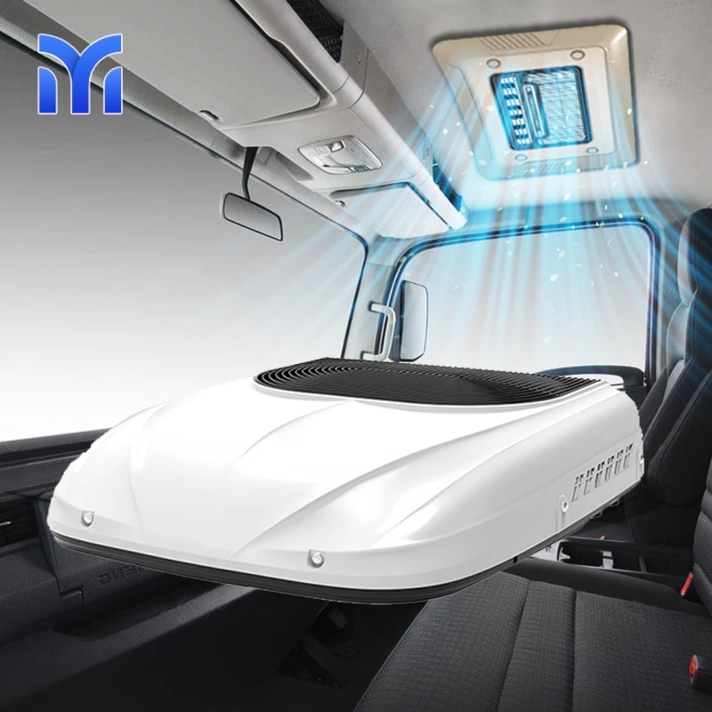 Manufacturer All in One Mini air Conditioner 12V 24V 6500btu Roof-Mounted Portable Ac Parking Air Conditioner for Truck Cabin