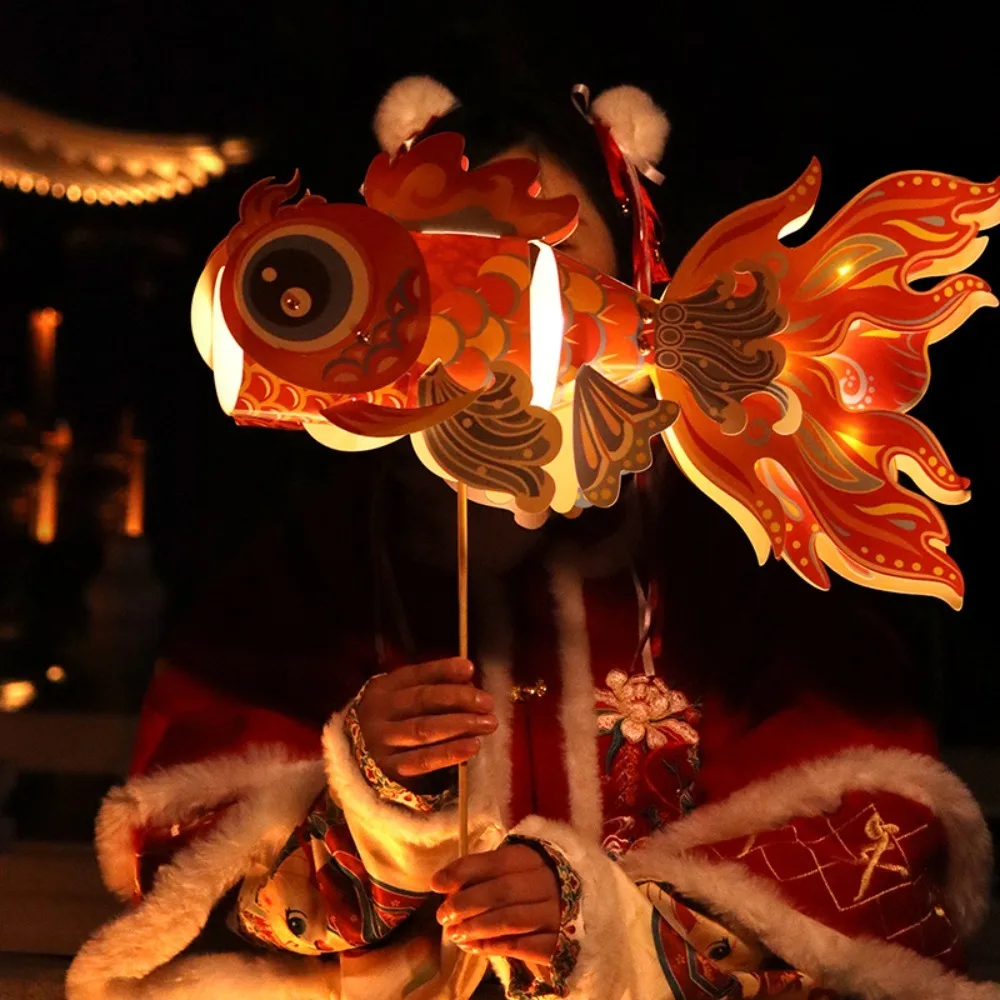

Dance Dragon Dragon Lantern Material Package Flying Glowing DIY Chinese Loong Lantern Handheld Handmade
