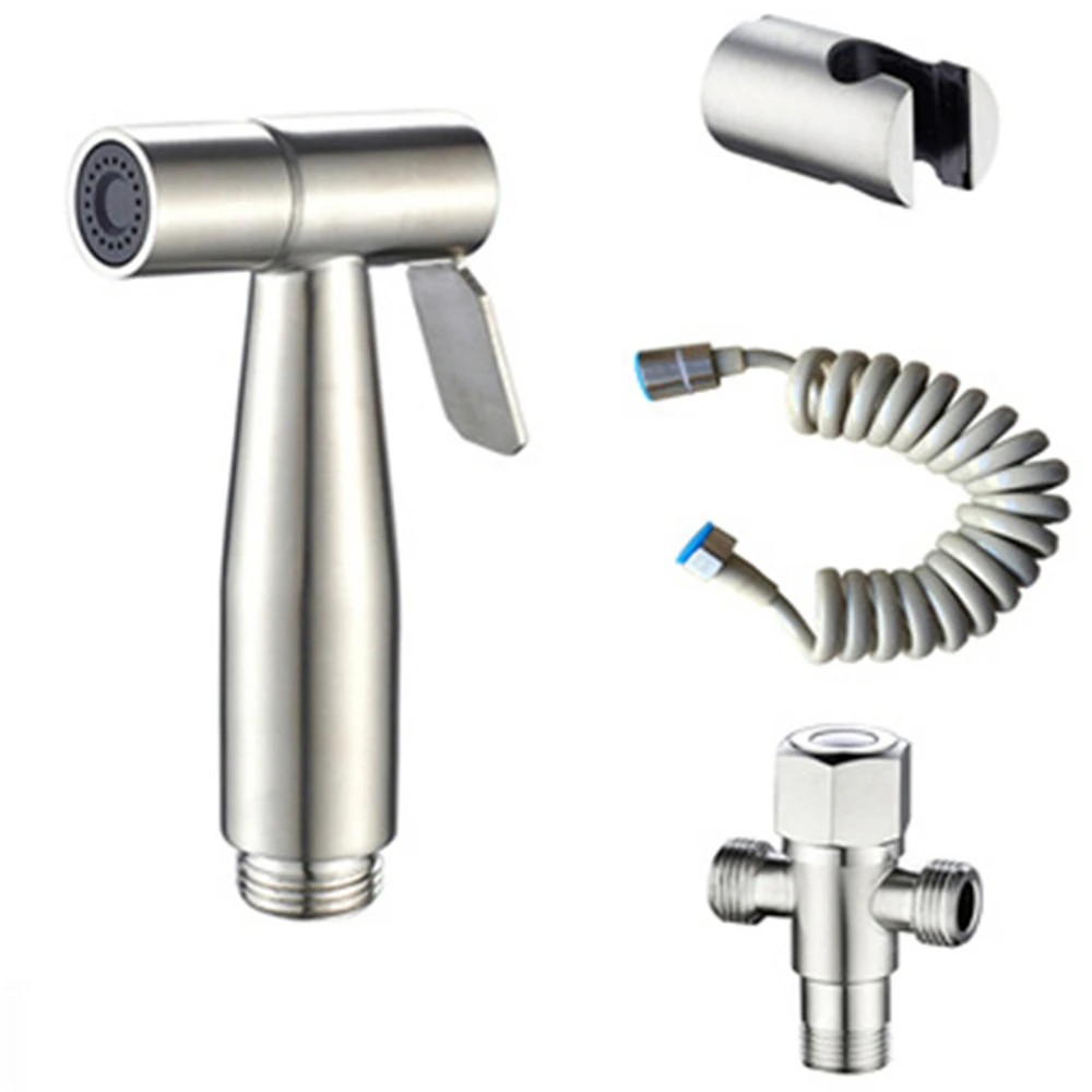 

Handheld Bidet Sprayer Set Toilet Bidet Faucets Stainless Steel Hygienic Shower Sprinkler Bathroom Shower Tap Self Cleaning G1/2