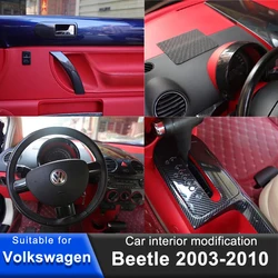 Car Modification For Volkswagen Beetle 2003-2010 Accessories Steering Wheel Center Control Panel Decorative Protective Stickers