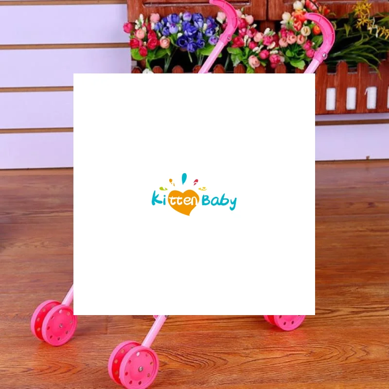 

Dolls Pram Toys Stroller Durable Interactive Stable Pretend Play Doll Handcart Plastic Baby for Boys Girls Babies