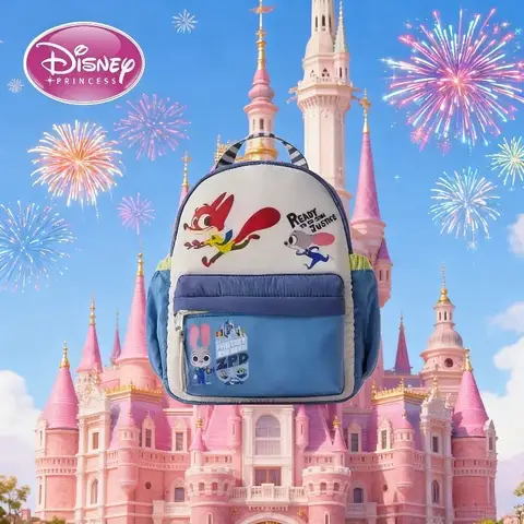 디즈니 2025 새로운 만화 Zootopia Nick Fox Nick 인쇄 어린이 유치원 배낭 귀여운 학생 책가방