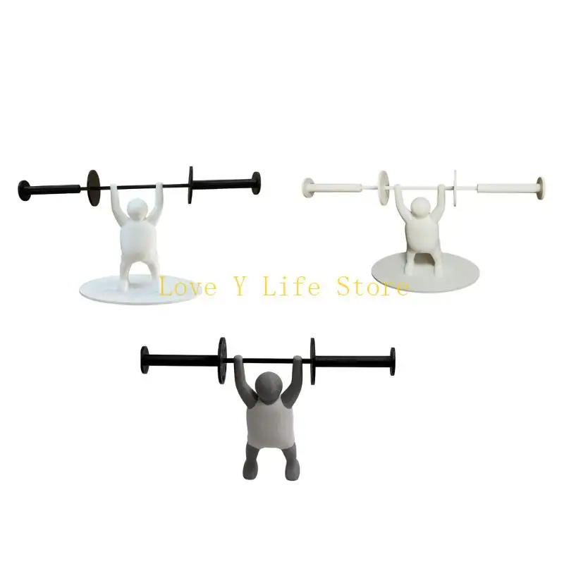 

L74C Unique Weightlifters Tissue Holder 3D Printed Realistic Durability for Bathroom Decoration Compacts