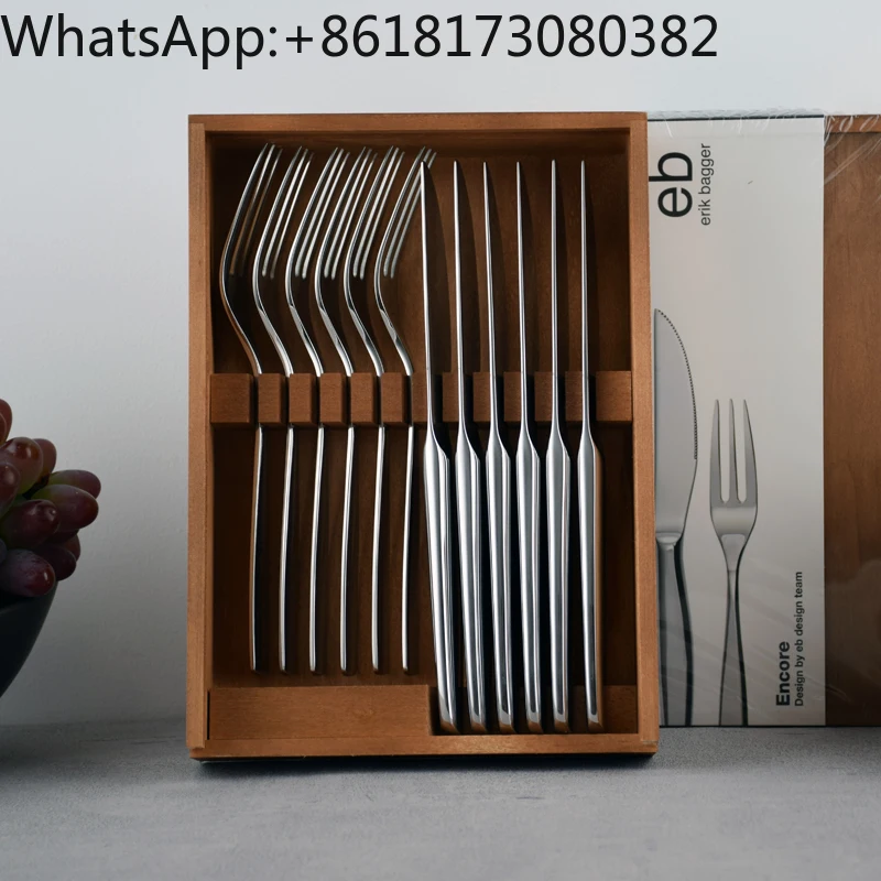 Stainless steel steak knife and fork, professional steak house grade knife and fork