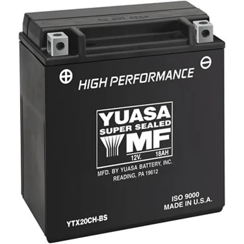 

Yuasa YUAM6220C YTX20CH-BS Maintenance Free H Series AGM Battery with Acid pack