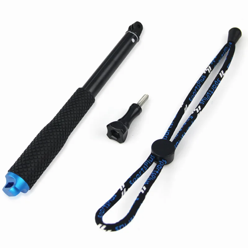 Wasserdicht 19 "Aluminium Selfie Stick Für Gopro 9 8 7 6 5 Sj4000 Sj7 Yi 4K DJI OSMO h8 H9R EKEN Action Kamera Gehen Pro Zubehör