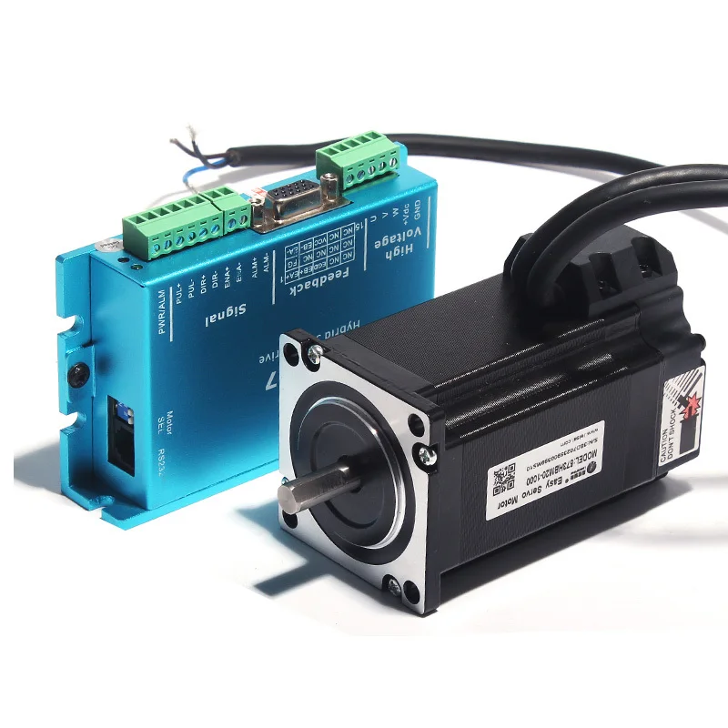 

FREE SHIPPING Leadshine Hybrid Servo Motor 573S20-EC equal to 573HBM20 and HBS57 HBS507 drive 50VDC 8.0A and cable