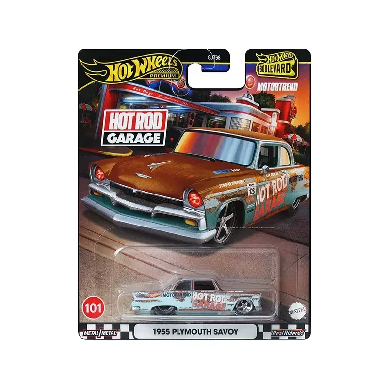 Genuine Hot Wheels Boulevard Premium Car Porsche Honda Ford Thunderbird Lightning Plymouth Savoy Toys for Boys 1/64 Alloy Models