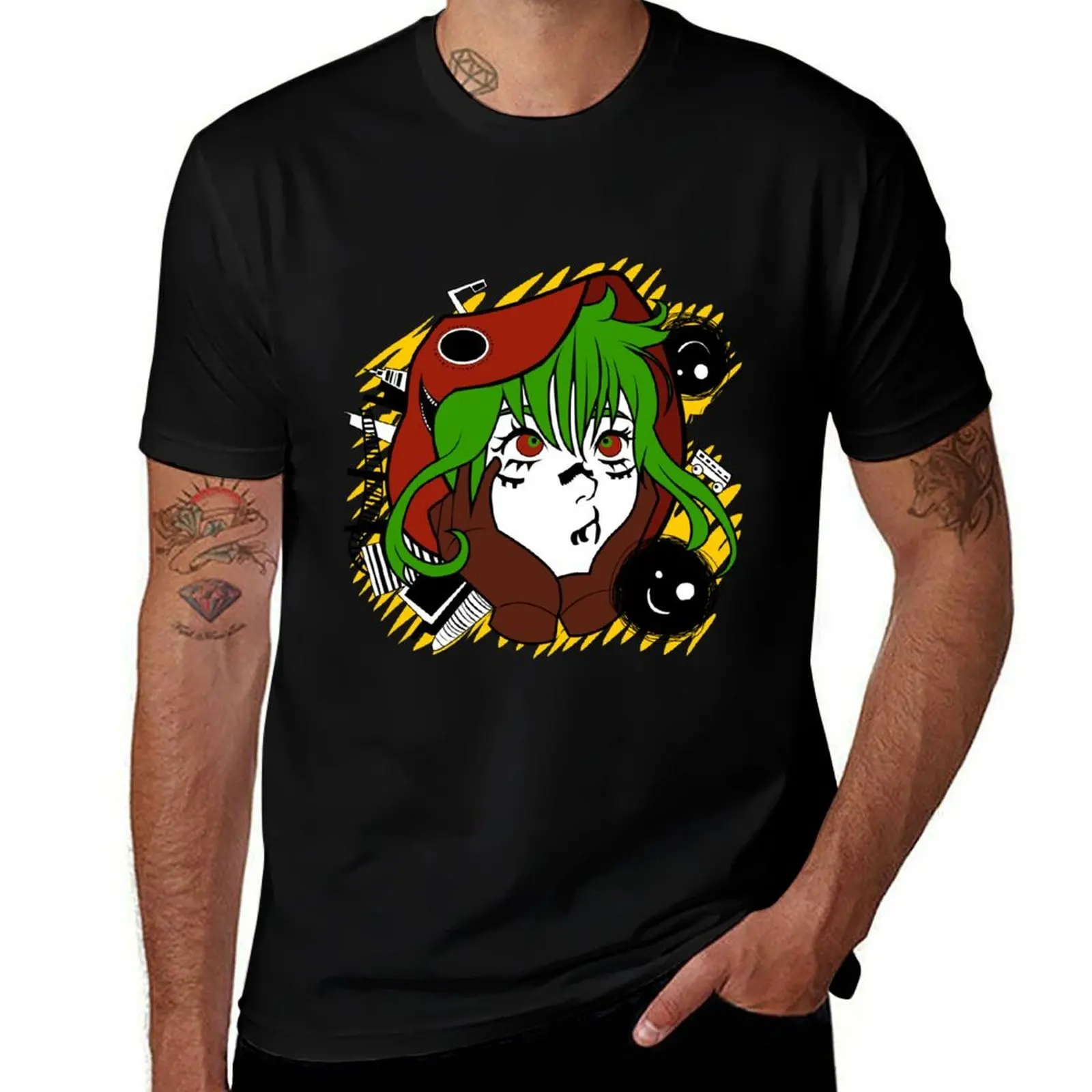 Camiseta Gumi Megpoid Matryoshka Vocaloid Song, camisetas para hombre