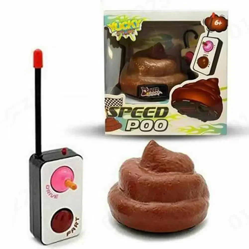 

Hilarious Remote Control Speed Poo Car For Kids Joke Prank Toys For Family Games Fun Party RC Drive Spin Birthday Toys