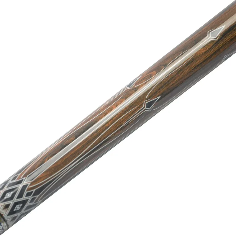 Black Eight-ball Nine-ball Pool Cue 12mm Handmade Big Head Carbon Fiber Billiard Cue1/2 Split Club Punch & Jump 147cm