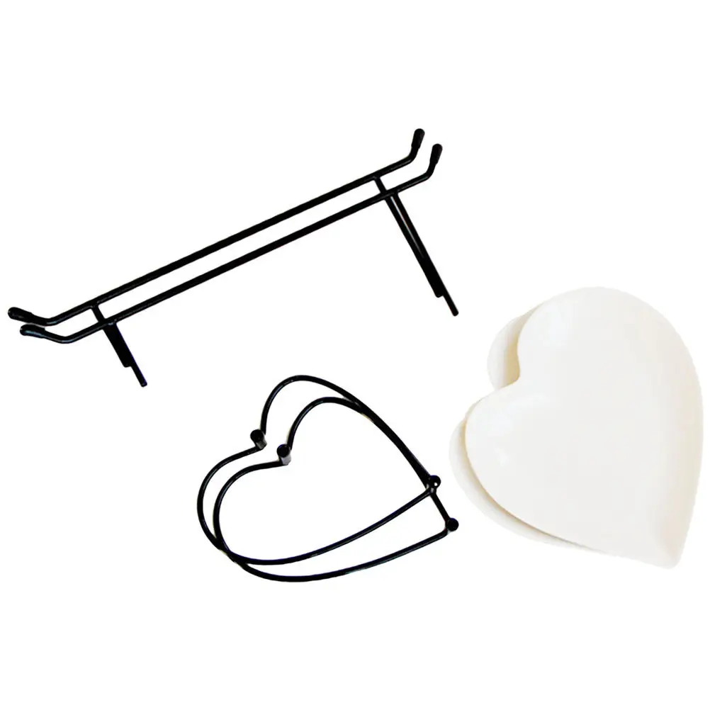 

Набор из 1 предмета: Двухуровневая керамическая фруктовница в форме сердца с железной подставкой, подставка для торта, поднос для десертов и конфет, подставка для закусок для вечеринок