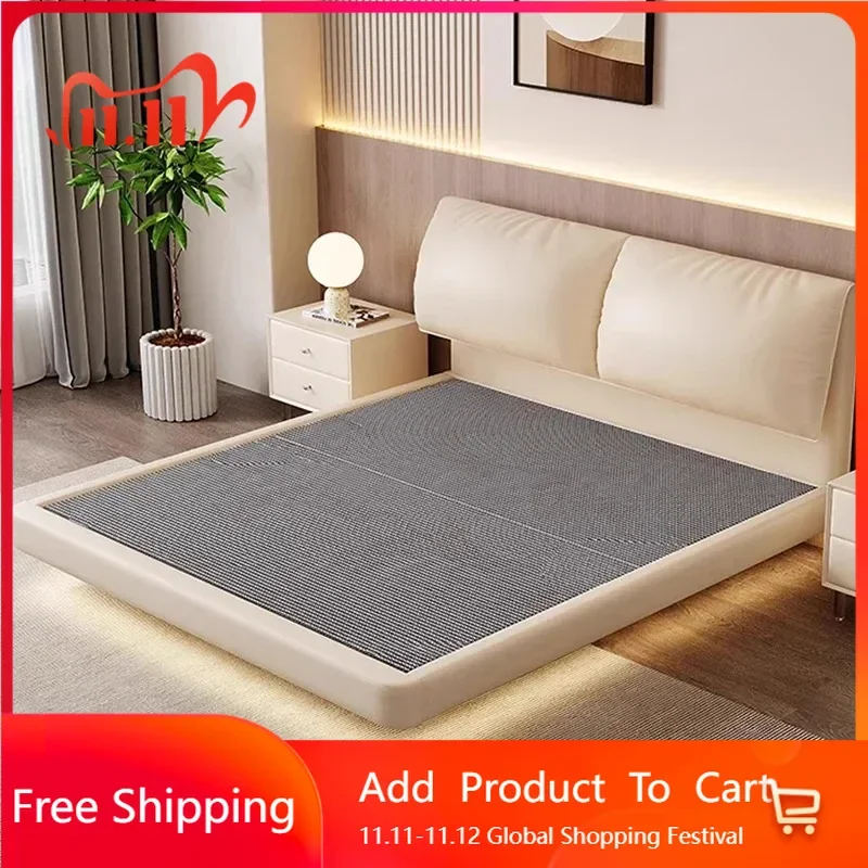 

Спальня Современная каркасная кровать Дерево Белый Европейский королевский размер Спальня Двуспальная кровать Полноразмерная дизайнерская конференц-белеш Модная мебель