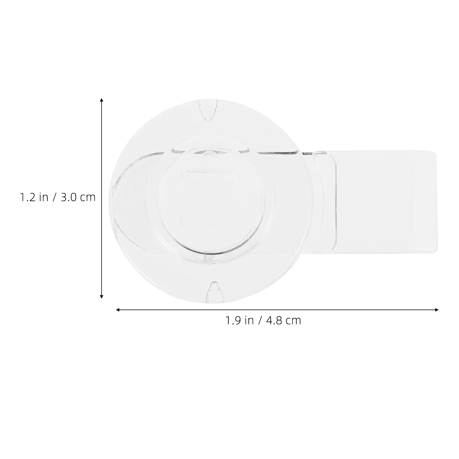

10Pcs Pet Door Lock Clear Acrylic Round Lock for Cabinet Door Furniture Boxes Jewelry Box Hasp Mobile Phone Storage Box Latch