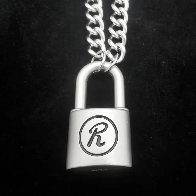Anime NANA Necklace Oosaki Nana Honjo Ren Key R Lock Unisex Punk Pendant Cosplay Vintage Matte Choker Jewelry Accessories