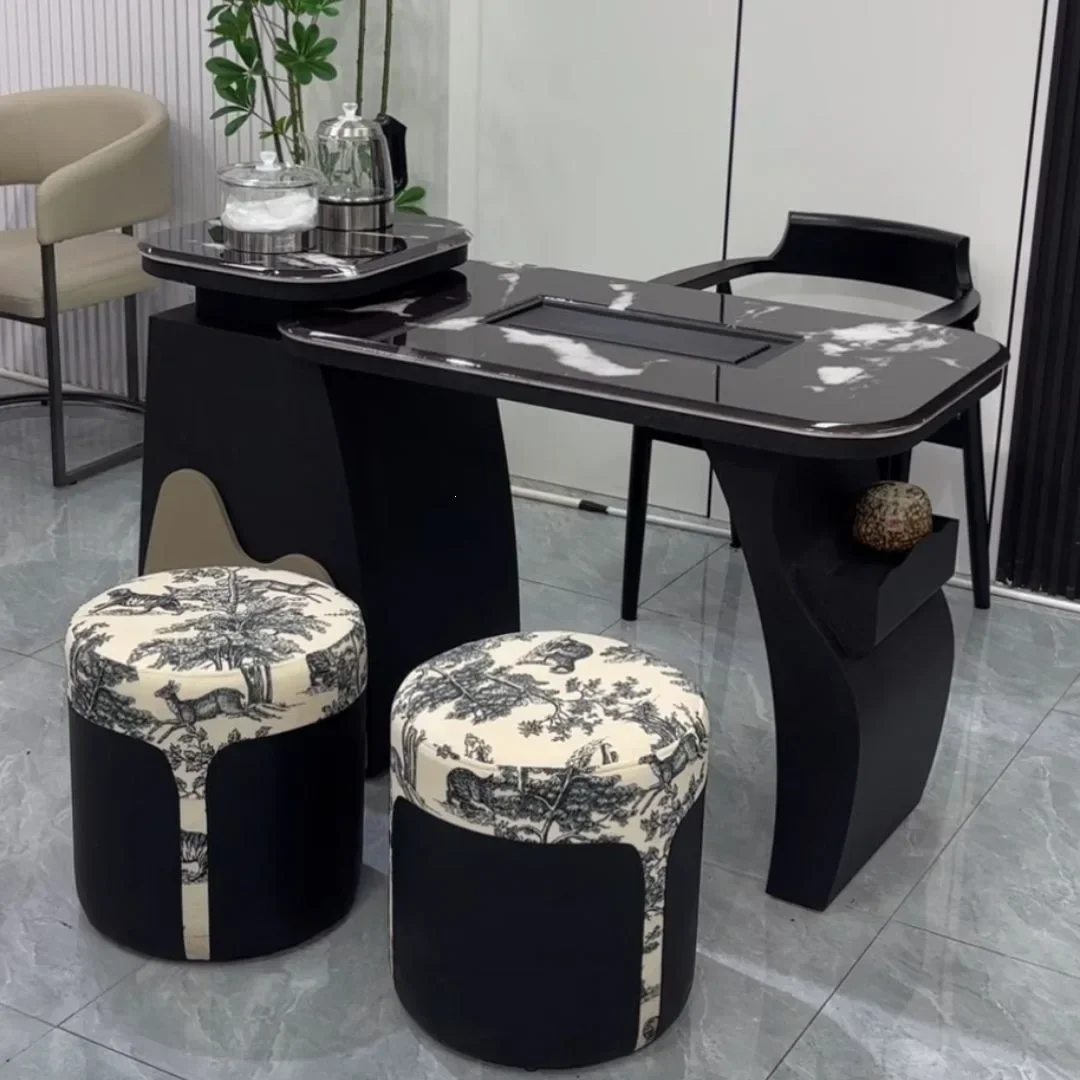 XL Kettle Integrated Embedded Balcony Tea Table And Chair Combination High-end Household Tea Brewing Table
