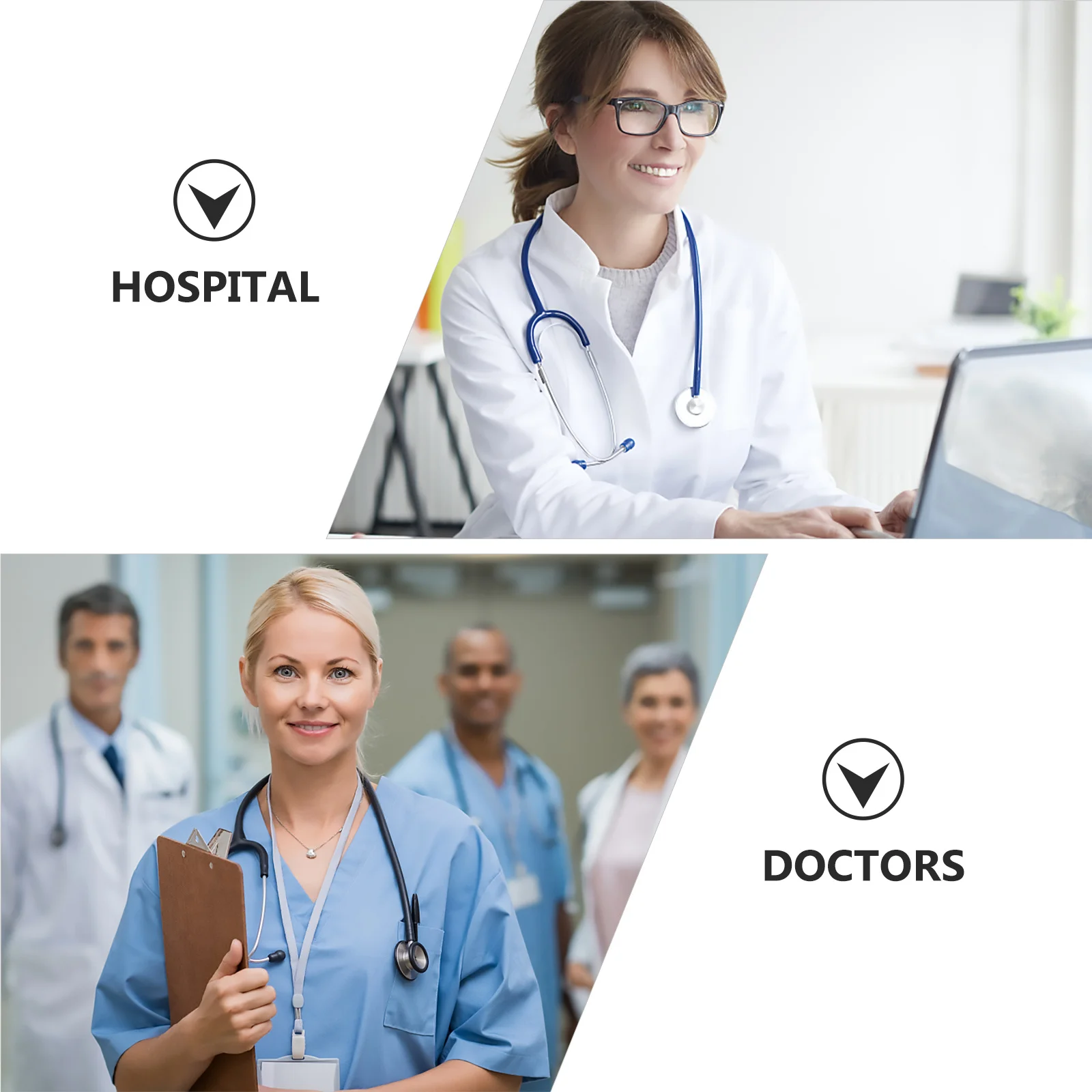 ساعة ممرضة وردية بروش معدني بتصميم بسيط محمول للجيب الطبي للممرضات والأطباء للاستخدام الصحي #2