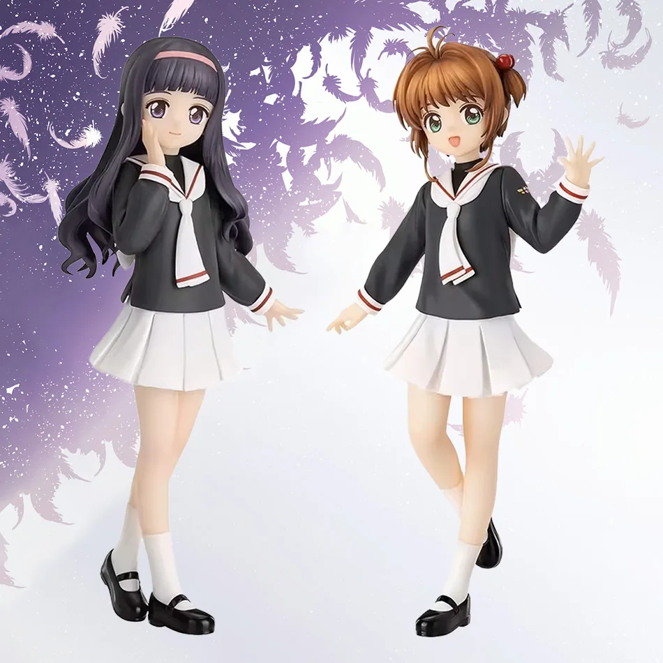

16cm Anime Card Captor Sakura Figure Haruno Sakura Tomoyo Daidoji Action PVC Model Collect Decorations Toy Gift In Stock