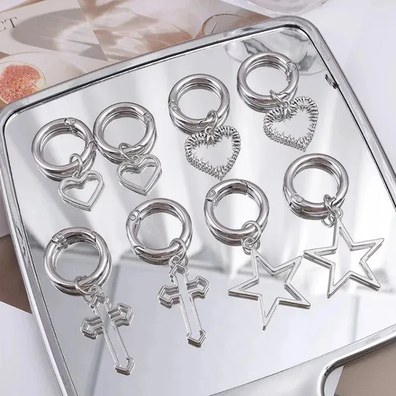 2 قطعة نجوم معدنية مجوفة قلوب قلادة الأحذية أبازيم الأحذية الزخرفية السحر موضة إكسسوارات الأحذية ديكور الحفلات الأحذية الحلي #4