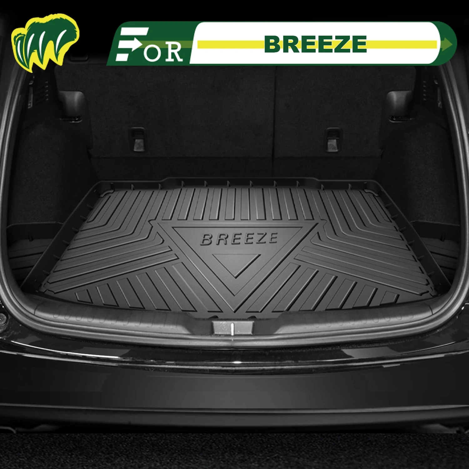 

For Honda BREEZE 2020-2025 TPE Custom Fit Car Trunk Mat All Season Cargo Mat 3D Shaped Trunk Liner Chair-back Protection Mat