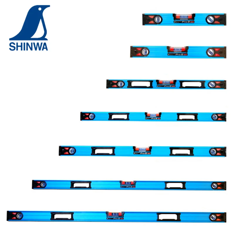 SHINWA High Precision Industrial Level 3-Tube Horizontal Bubble Adjustable with Powerful Magnet 73380