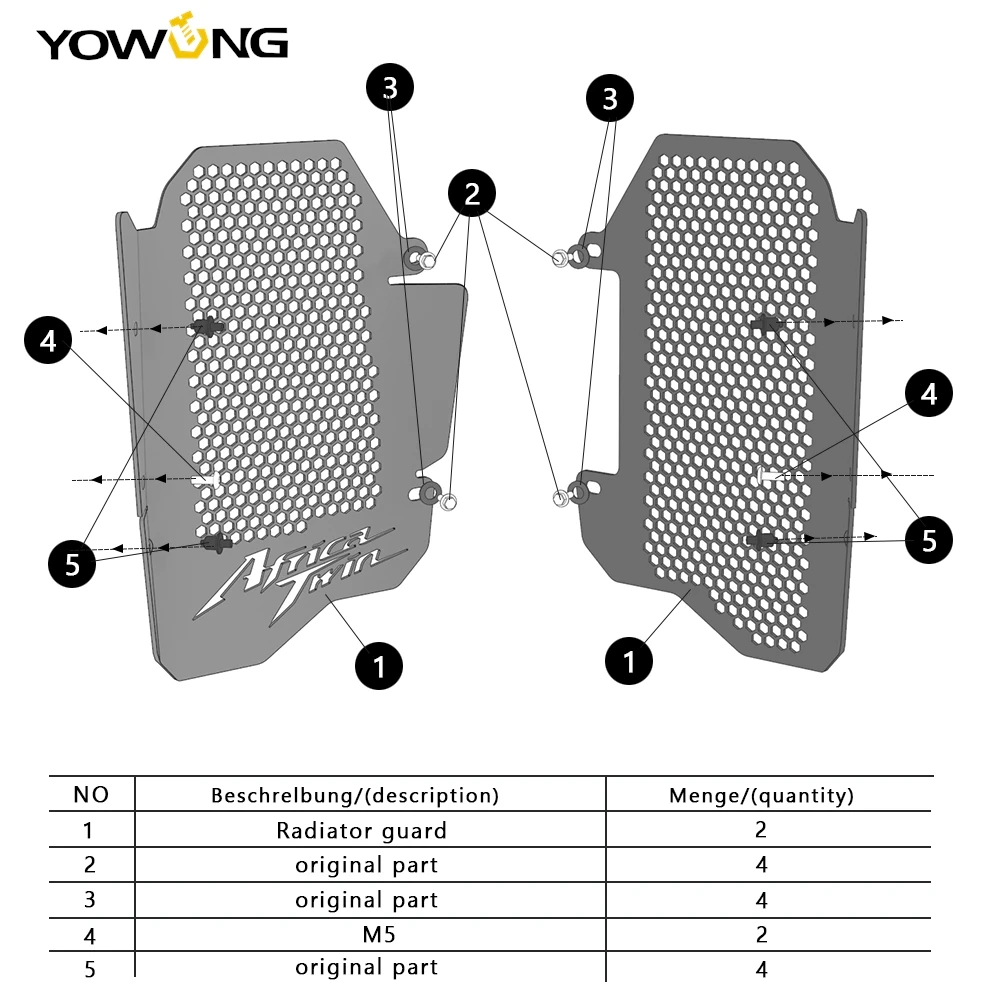 Radiator Guard Grille Protector Cover Cooler Grill Protective Motorcycle Accessories FOR Honda CRF 1000 L Africa Twin 2016-2019