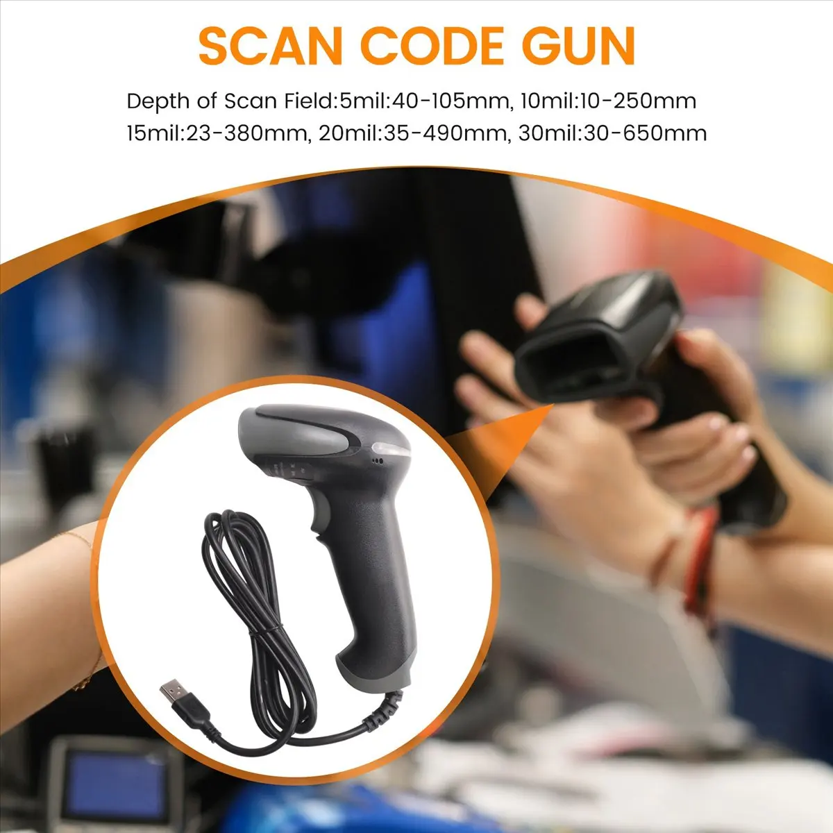 A165F Perfect ★◀◁ F20 Handheld Wired Ccd Barcode Scanner Portable 32Bit Usb Cable A4 Bar Code Reader For Pos System