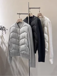 Luxurious casual cashmere goose down jacket