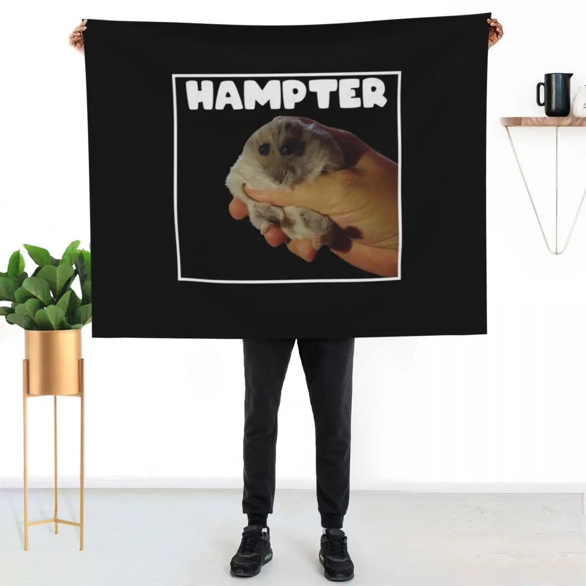 Hampter Meme Hamster Throw Blanket Soft Cozy Blanket for Pet Kids Adults