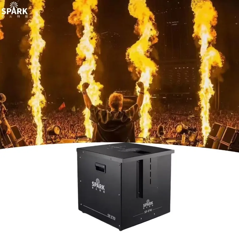 2026 SP DMX 8-10m Wave Adjustable Height Flame Fire Thrower Machine Fire Machine for Stage DJ Concert
