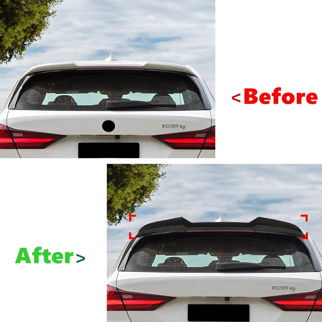 For BMW 1 Series F40 M Sport 2019 2020 2021 2022 2023 2024 Rear Roof Trunk Spoiler Rear Wing Lip Trim Sticker Styling Body Kit