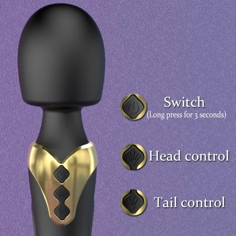 Powerful AV Magic Wand Dildo Vibrator Clitoris Stimulator Vagina Massager G Spot Masturbator Adult Sex Toys for Women view 4