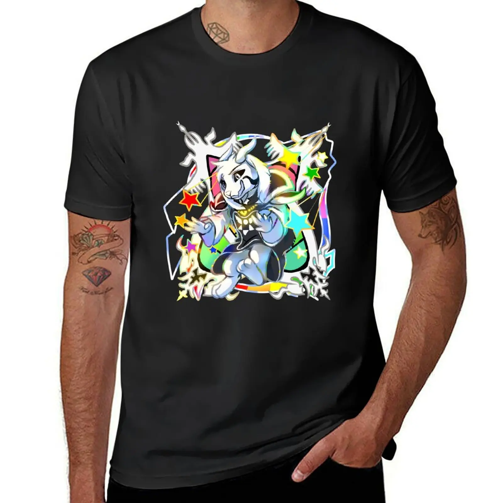 Undertale-Camiseta de Asriel Dreemurr Chibi para hombre, animal prinfor, sublime