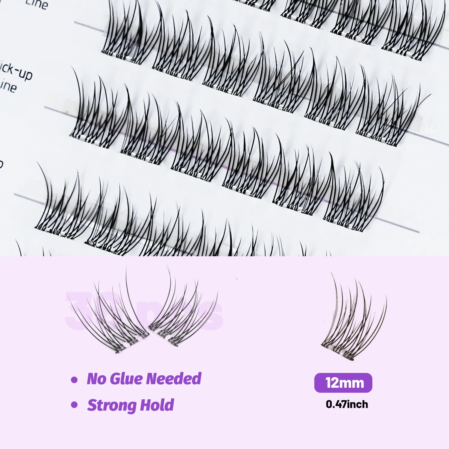 رموش ذاتية اللصق، 36 قطعة من مجموعات الرموش ذاتية اللصق بدون غراء، رموش ما قبل اللصق قابلة لإعادة الاستخدام، بدون مزيل، بدون بقايا، مناسبة للمبتدئين