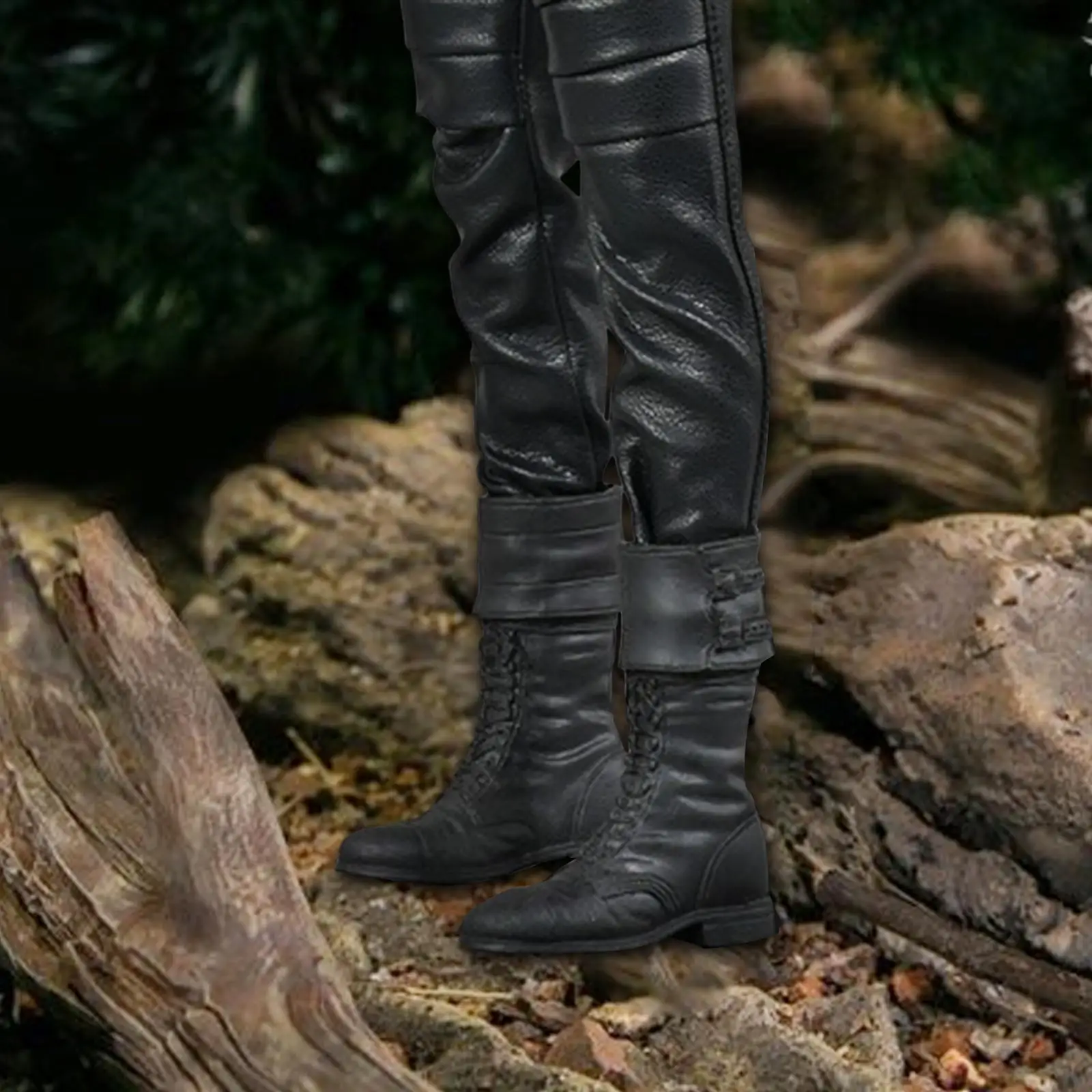 3x 1/6 남성용 중간 길이 부츠 패션 코스프레 레트로 피규어 부츠 12인치 액션 피규어 액세서리 코스튬