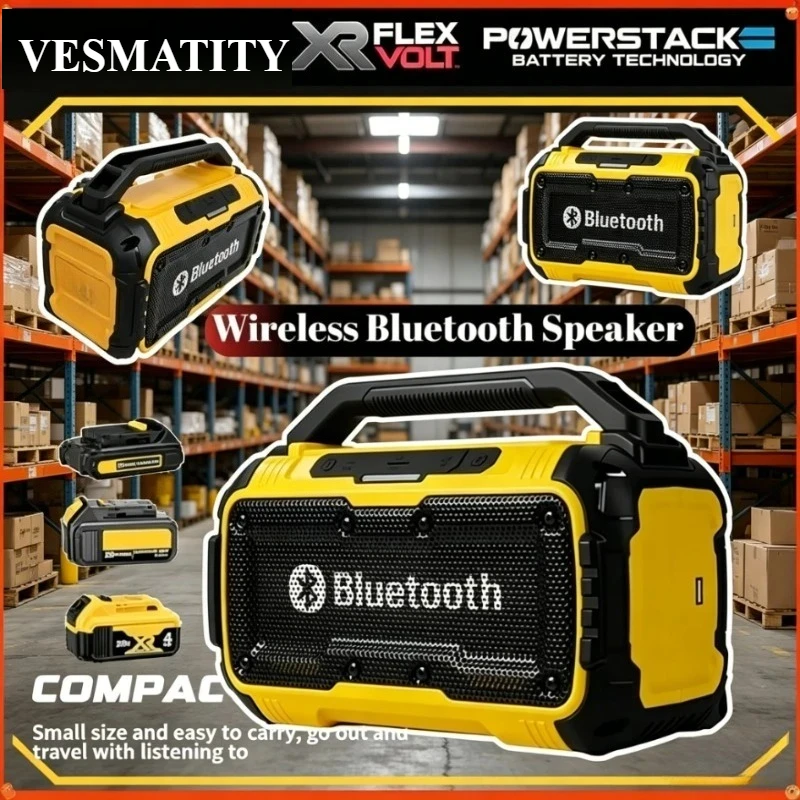bluetooth-speaker-usb-type-c-port-charge-waterproof-loudspeaker-stereo-surround-tools-for-dewalt-battery