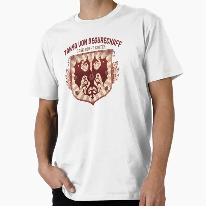 

0327 Youjo Senki The Evil Tanya Degurechaff Gift t shirt Anime girls Graphic Tee 100% cotton print Y2K clothes Large size Tops