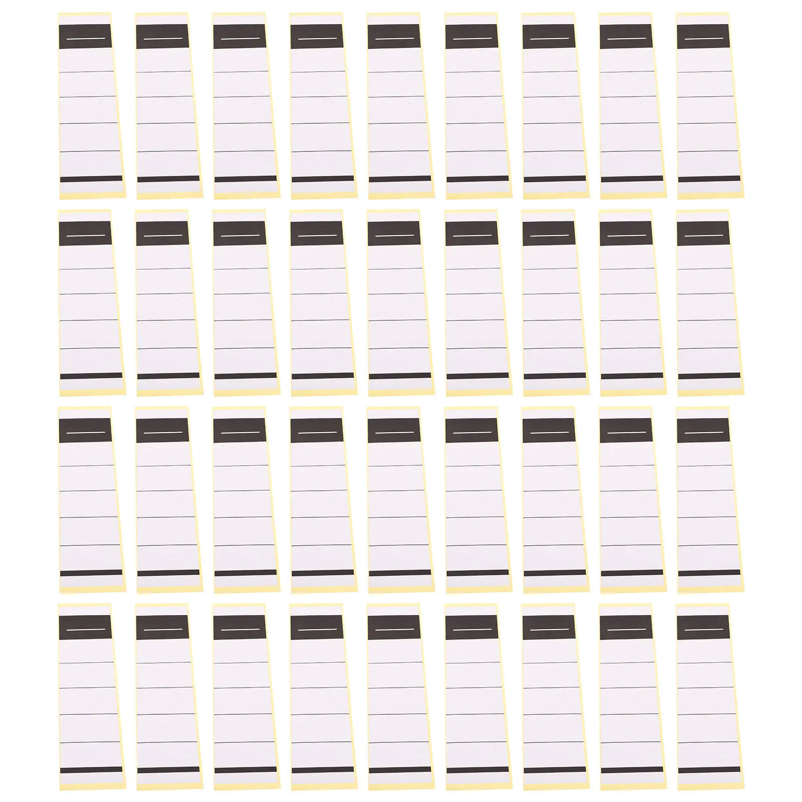

50Pcs Folder Spine Label Stickers Self-Adhesive Blank Binder Labels for Ring Binder File Cabinet Bookshelf Index Card Management